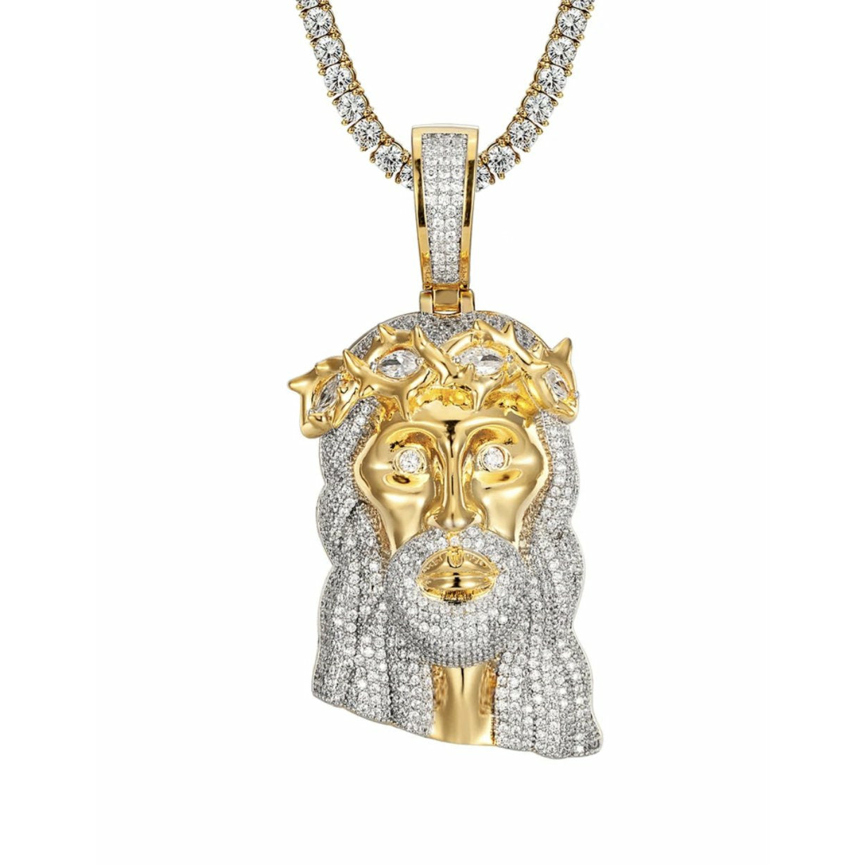 Holy Spirit Gold Religious Jesus Pendant